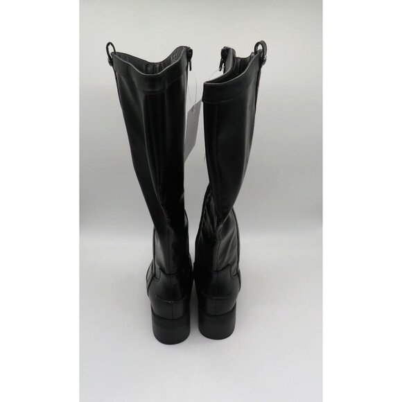 Life Stride Women's Black Knee-High Boots 8.5M Faux Leather Wide Calf NEW - Picture 4 of 6